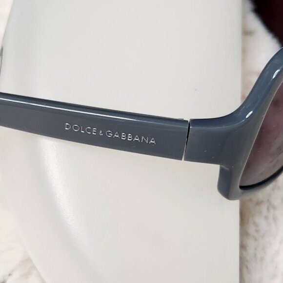Dolce & Gabbana DG 418S 851 115 Vintage Y2K Blue/Grey Rectangle Frame Sunglasses main image 10